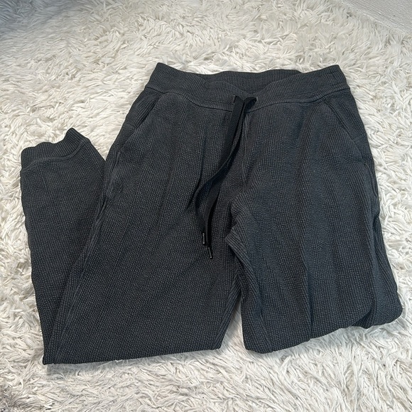 Lululemon Ribbed High-Rise Jogger 25" *7/8 Length Heathered Black - Picture 1 of 8